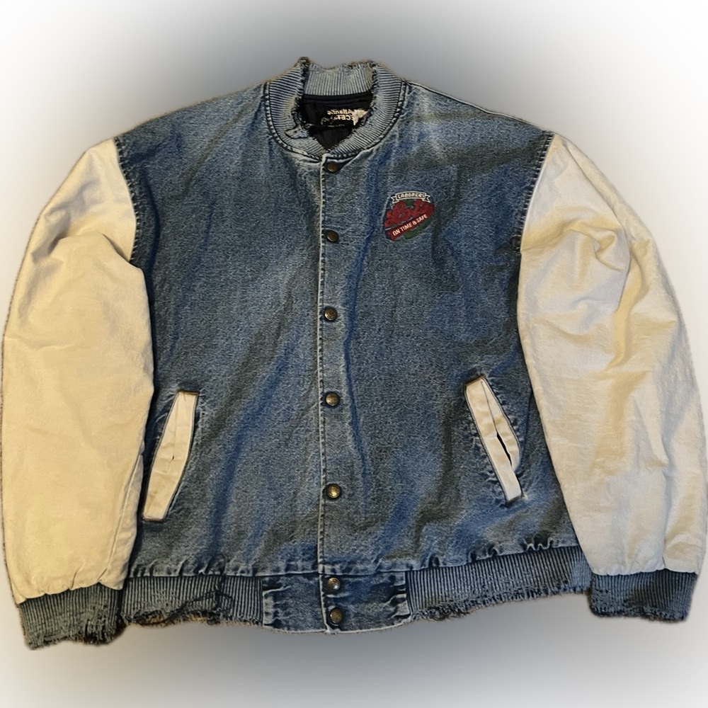VTG 1960s Four Season “Laborer” Large Denim Bomber Made in USA Mid-Atlatic Lecet